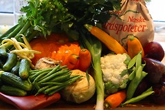 Assorterte grønnsaker kjøpt på gården