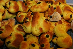 Hjemmebakte lussekatter på Luciadagen
