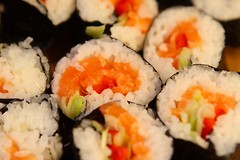 Sushi med laks