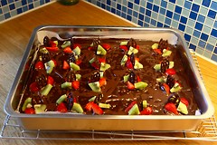 Festpyntet brownie