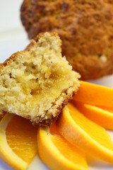 Muffins med appelsinfyll