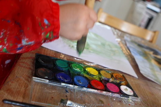 Barn som malerskrin