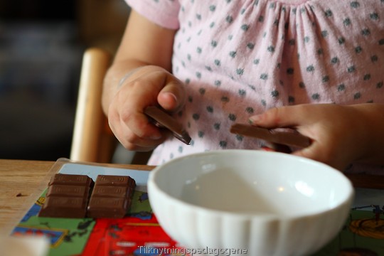 Sjokolade klar til smelting