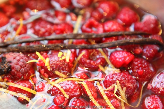 Ingrediensene til jordb��rcoulis